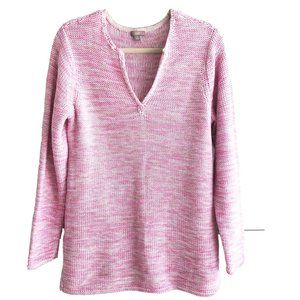 J.Jill PInk Long Sleeve Cotton Sweater M